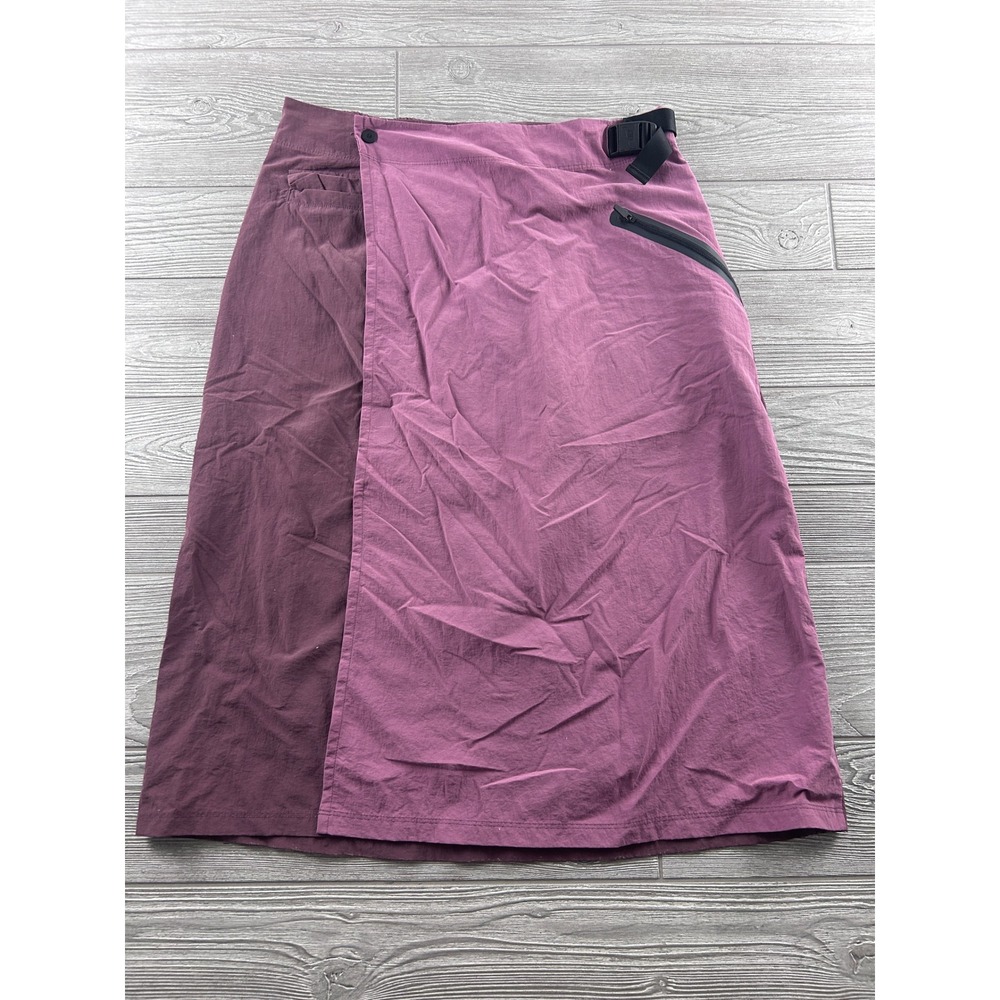Nike Tech Pack Women Midi Wrap Skirt Plum Burgundy CZ9792-643 Size M